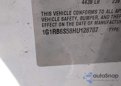 2017 Chevrolet Volt Premier из США, поврежденный, VIN 1G1RB6S58HU128707